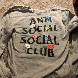 Anti social social club BT21 BTS collab pullover